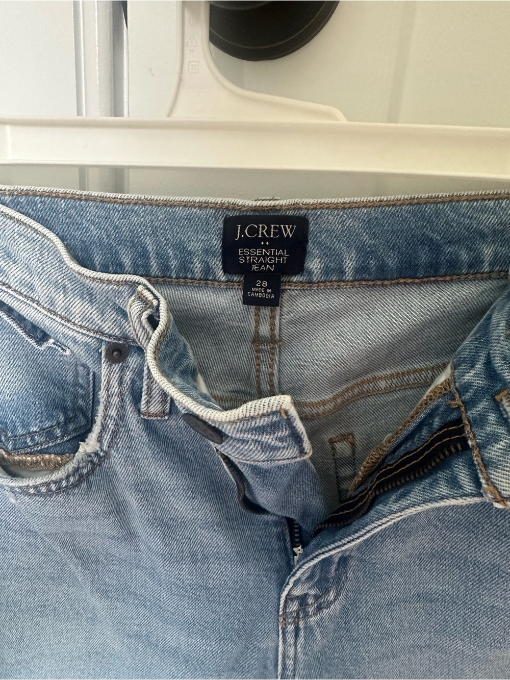 J. Crew Light Wash Straight-Leg Jeans - Picture 4 of 4